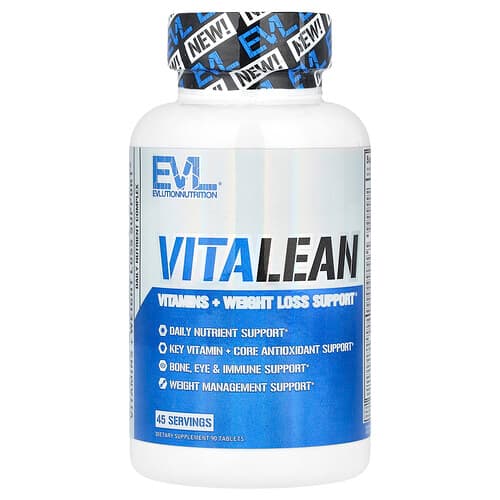 EVLution Nutrition, VitaLean, Vitamins + Weight Loss Support, 90 Tablets