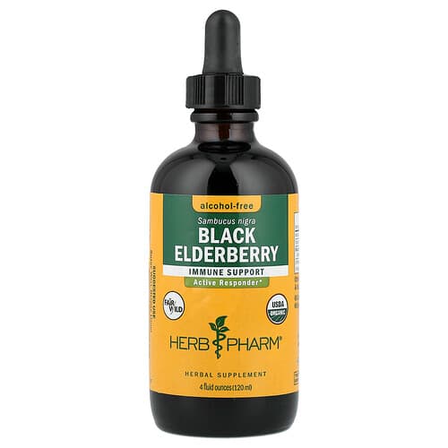 Herb Pharm, Black Elderberry, Alcohol-Free, 4 fl oz (120 ml)