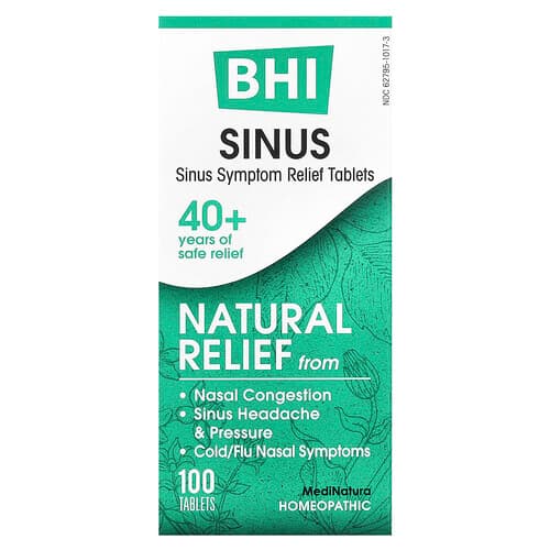 MediNatura, BHI, Sinus, 100 Tablets
