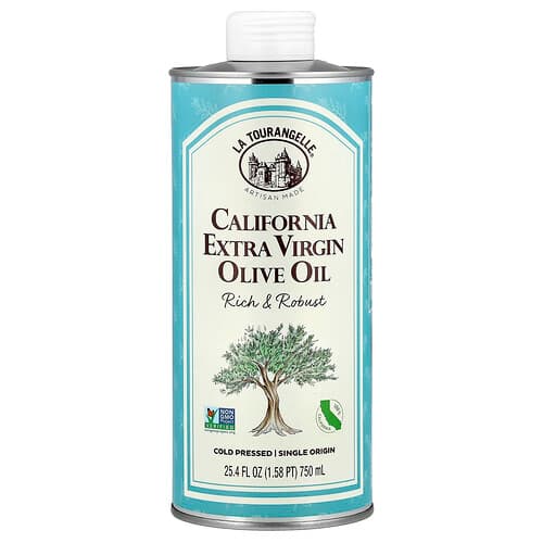 La Tourangelle, California Extra Virgin Olive Oil, Rich & Robust, 25.4 fl oz (750 ml)