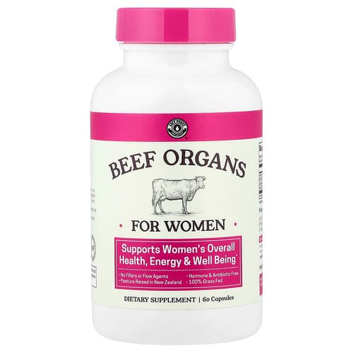 Left Coast Performance, Beef Organs For Women, 60 Capsules