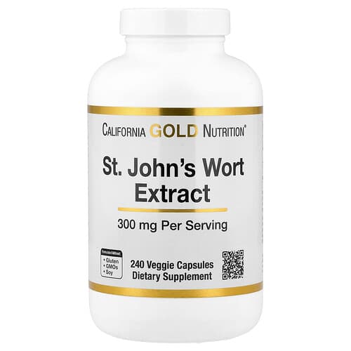 California Gold Nutrition, St. John's Wort Extract, 300 mg, 240 Veggie Capsules