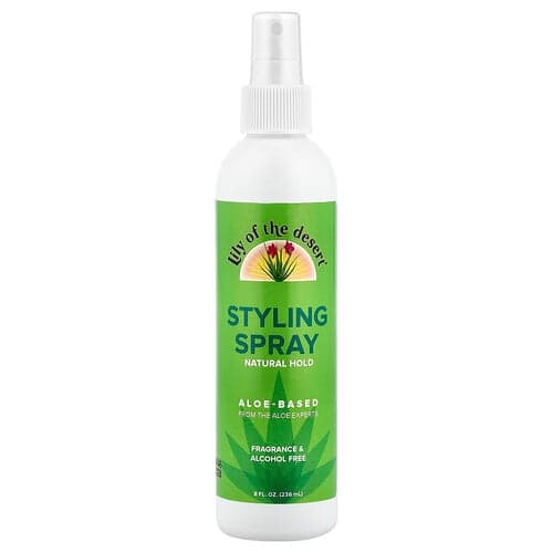 Lily of the Desert, Styling Spray, Natural Hold, Fragrance Free, 8 fl oz (236 ml)