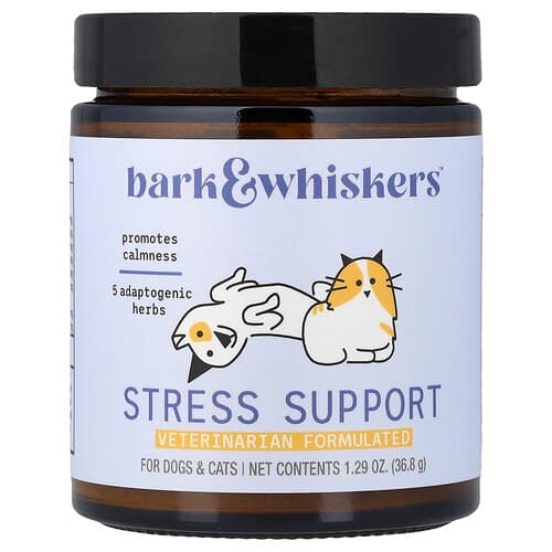 Dr. Mercola, Bark & Whiskers™, Stress Support, For Dogs & Cats, 1.29 oz (36.8 g )