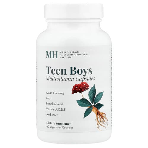 Michael's Health, Teen Boys Multivitamin, 60 Vegetarian Capsules