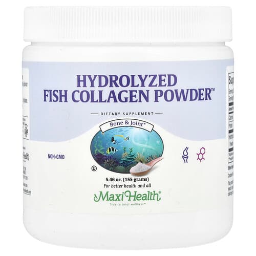 Maxi Health, Hydrolyzed Fish Collagen Powder™, 5.46 oz (155 g)