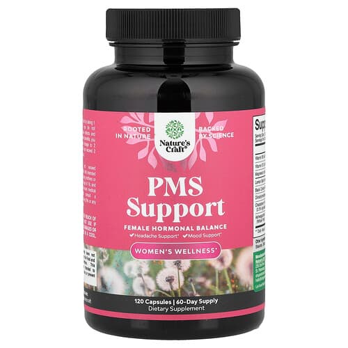Nature's Craft, Women's Wellness, PMS Support, 120 Capsules