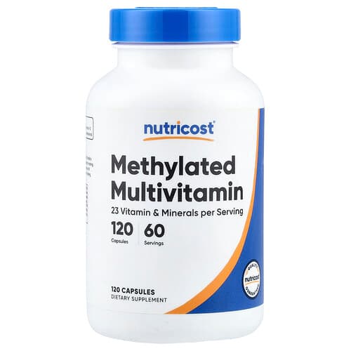 Nutricost, Methylated Multivitamin, 120 Capsules