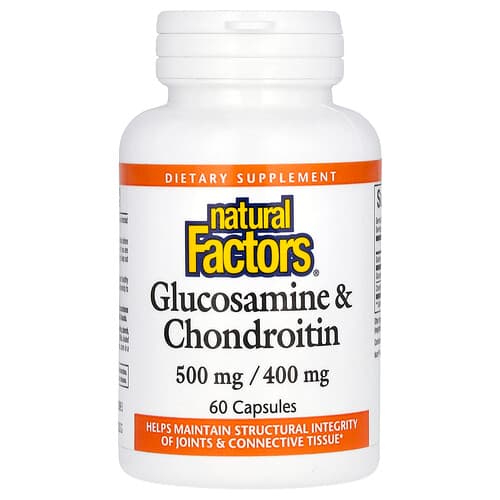 Natural Factors, Glucosamine & Chondroitin, 60 Capsules