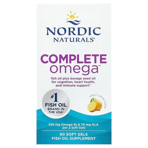 Nordic Naturals, Complete Omega™, Lemon, 60 Soft Gels