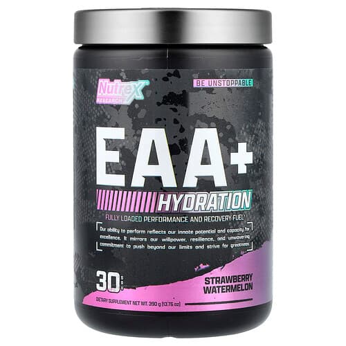 Nutrex Research, EAA+ Hydration, Strawberry Watermelon, 13.76 oz (390 g)