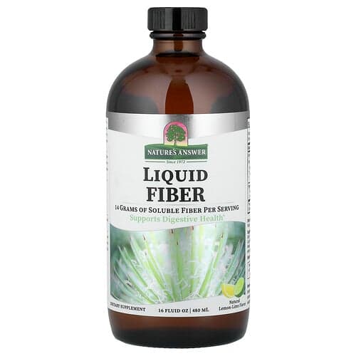 Nature's Answer, Liquid Fiber, Natural Lemon-Lime , 16 fl oz (480 ml)