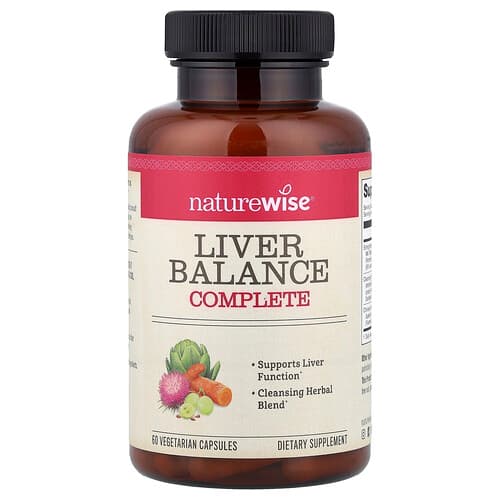 NatureWise, Liver Balance Complete, 60 Vegetarian Capsules