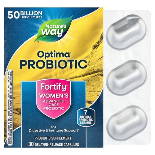 Nature's Way, Optima® Probiotic, Fortify® Women's Advanced Care Probiotic, 30 Delayed-Release Capsules