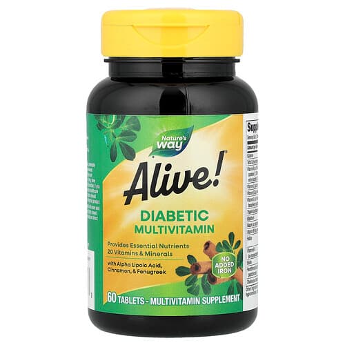 Nature's Way, Alive!® Diabetic Multivitamin, 60 Tablets