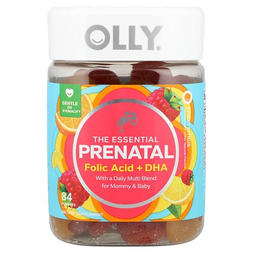 OLLY, The Essential Prenatal, Sweet Citrus, 84 Gummies