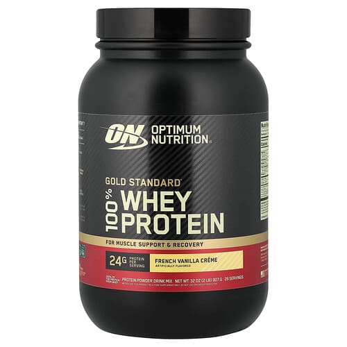 Optimum Nutrition, Gold Standard® 100% Whey Protein, French Vanilla Creme, 2 lb (907 g)