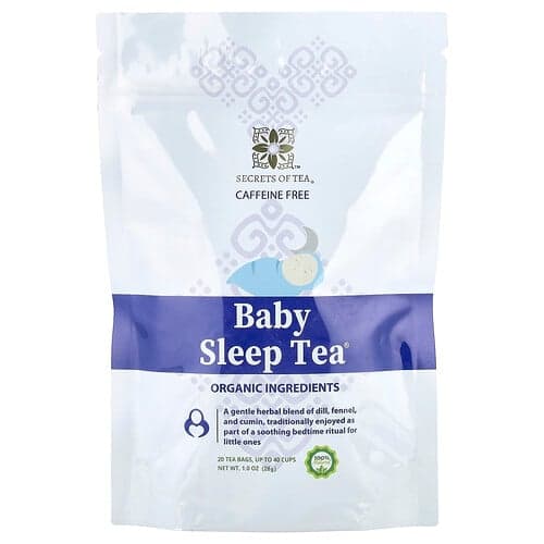 Secrets of Tea, Organic Baby® Sleep Tea, Caffeine Free, 20 Tea Bags, 1 oz (28 g)