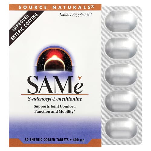 Source Naturals, SAMe , 400 mg, 30 Enteric Coated Tablets