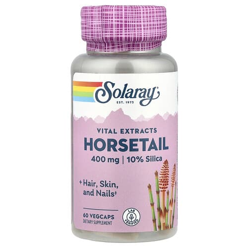 Solaray, Vital Extracts, Horsetail, 400 mg, 60 Vegcaps