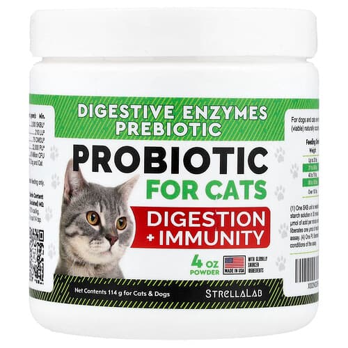 StrellaLab, Probiotic Powder, For Cats & Dogs, 4 oz (114 g)
