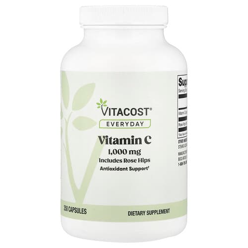 Vitacost, Everyday, Vitamin C, 1,000 mg, 250 Capsules