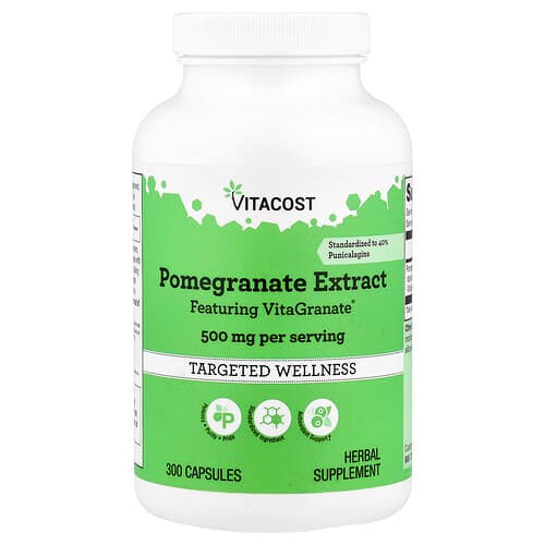 Vitacost, Pomegranate Extract, 300 Capsules (250 mg per Capsule)
