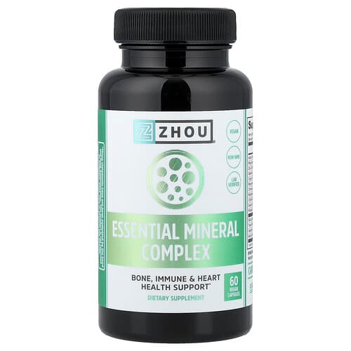 Zhou Nutrition, Essential Mineral Complex, 60 Veggie Capsules